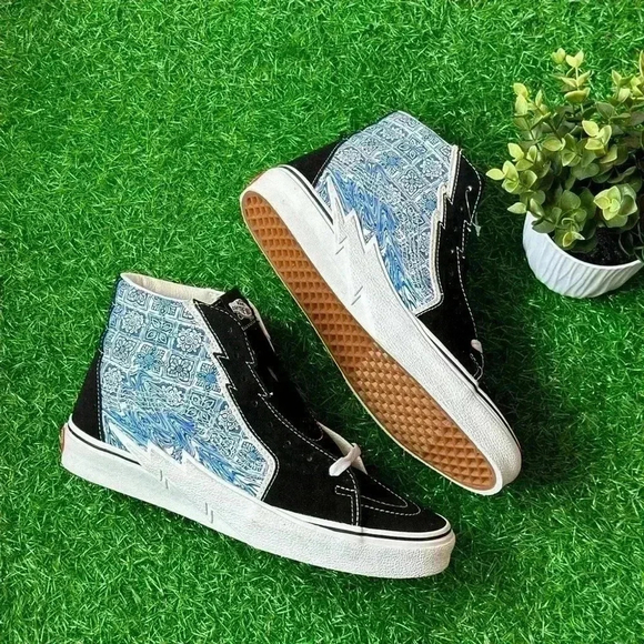 NEW🌟Vans Sk8 Hi Bolt Liquify Black - Picture 2 of 7